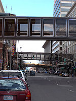Picture of the Spokane, WA skywalk system progress.